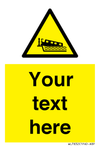 Custom warning grounding narrow boat on lock cill